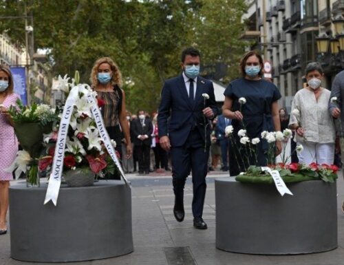 Spanien Feiert Vierten Wiederkehr eines Gedenktages Jener Terroranschläge In Katalonien