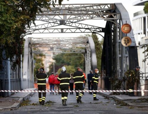 Brand Ramponiert Historische Verankerung In Hauptstadt von Italien