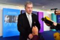 Finnlands Vorsitzender In Quarantäne Hinter Massenvernichtung-Rücksprache In Malmö