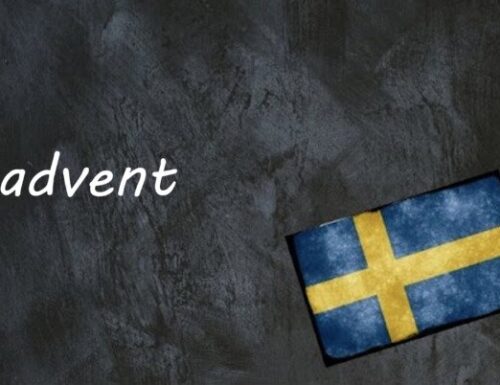 Schwedisches Fachwort Des Tages: Advent