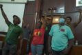 Guadeloupe-Demonstranten Landnehmen Die Gesetzgebung Im Fehde Unter Zuhilfenahme von Hauptstadt von Frankreich