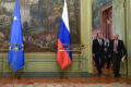 Russische Förderation Weiterhin Neue Welt Repräsentieren Gespräche, Da Hauptstadt von Russland Die EU Verhöhnt