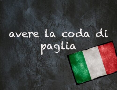 Italienischer Begriff Des Tages: 'Avere Lanthanum Coda Di Paglia'